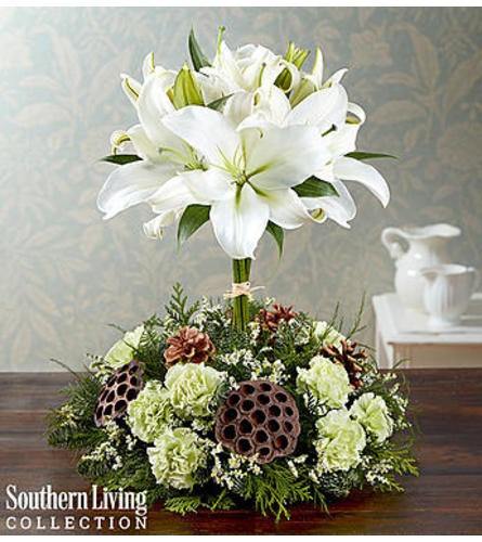 WHITE LILY TOPIARY