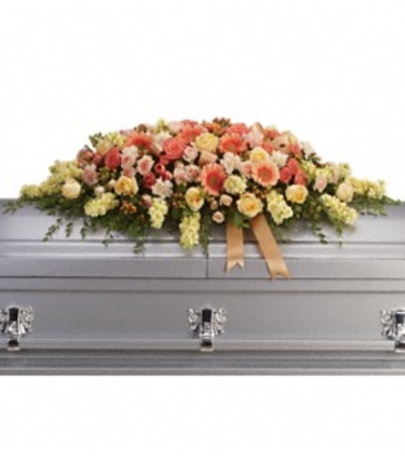 Warmest Remembrance Casket Spray - by Jennifer's Flowers