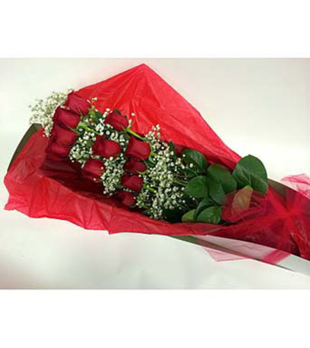 One Dozen Boxed Red Roses