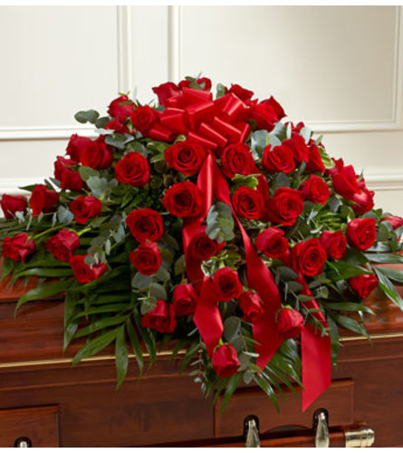 Red Rose Casket Spray