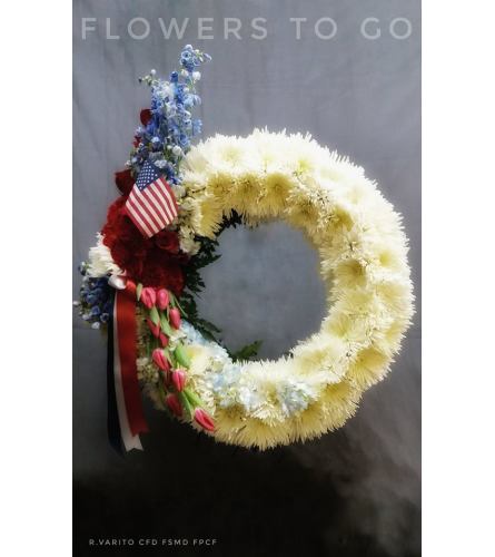 Salute Funeral Standing Spray