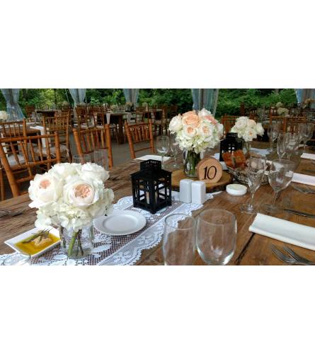 CUSTOM ASSORTMENT OF RUSTIC CENTERPIECES