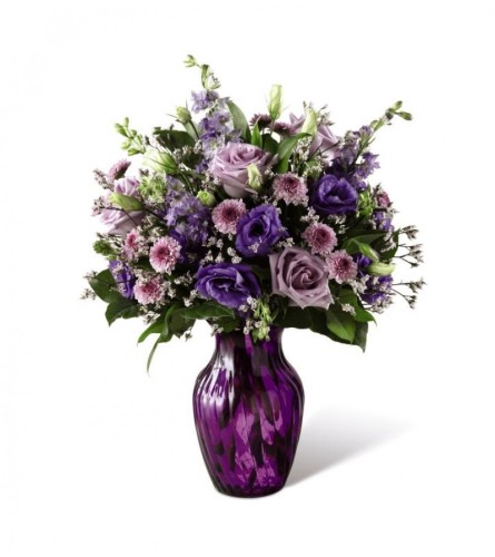 BLOOMING VISIONS OF PURPLE. An arrangement by Floral Insight.