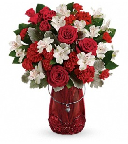 Teleflora - Red Haute bouquet