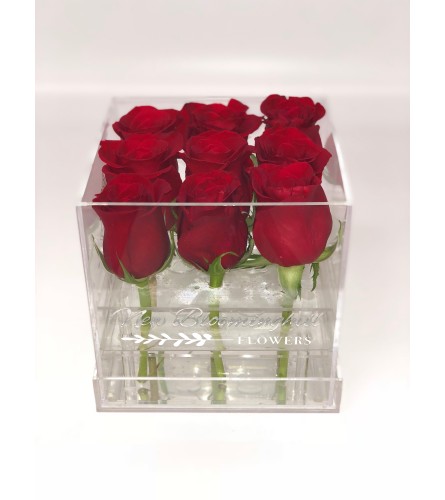 Acrylic Box with premium Roses