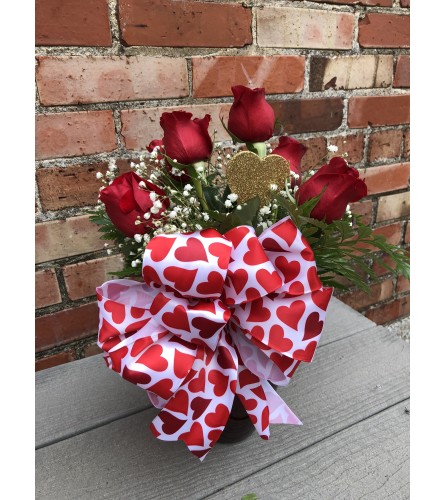 Valentine's Half Dozen Roses