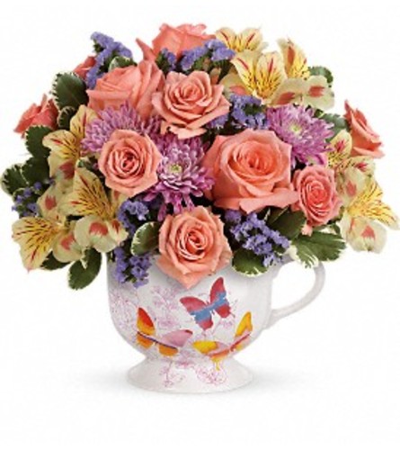 Teleflora's Butterfly Sunrise Bouquet