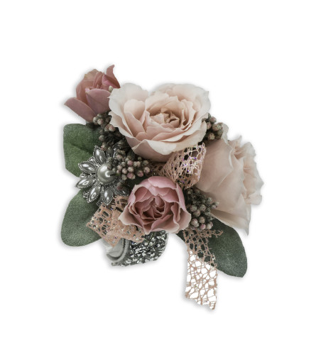 Victorian Blush Wrist Corsage