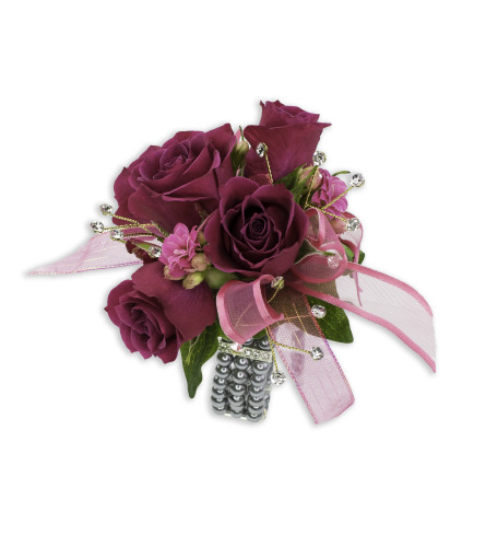 Fuchsia Wrist Corsage