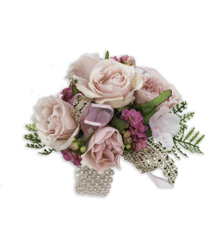 Pink Blush Wrist Corsage