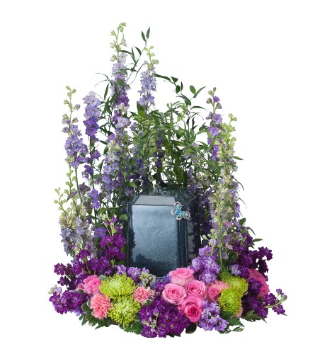 Forever Cherished Blue Urn Surround