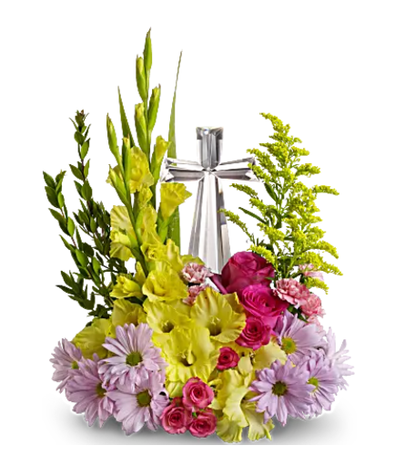 Crystal Cross Bouquet