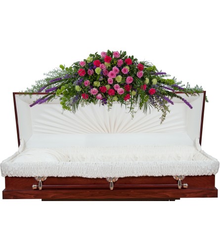 Forever Cherished Full Casket Spray