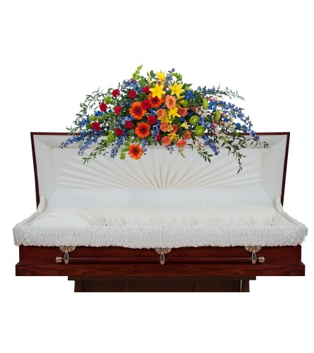 Treasured Celebration Full Casket Spray