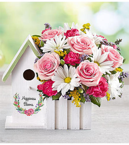 Happiness Blooms Birdhouse