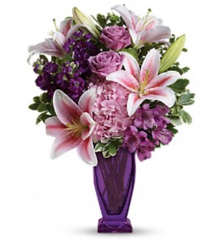 Teleflora's Blushing Violet Bouquet