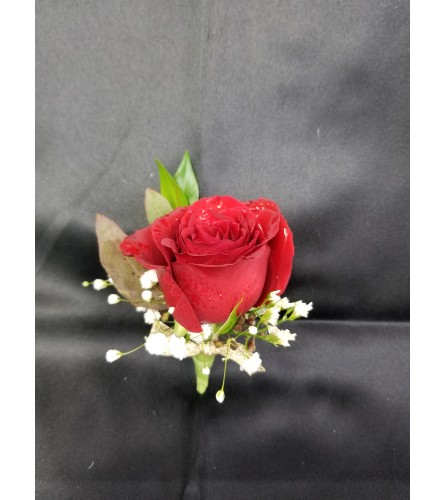 Red Rose Boutonniere