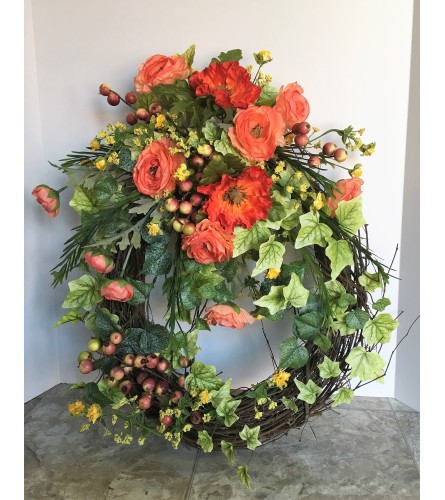 Florist's Choice Grapevine Wreath