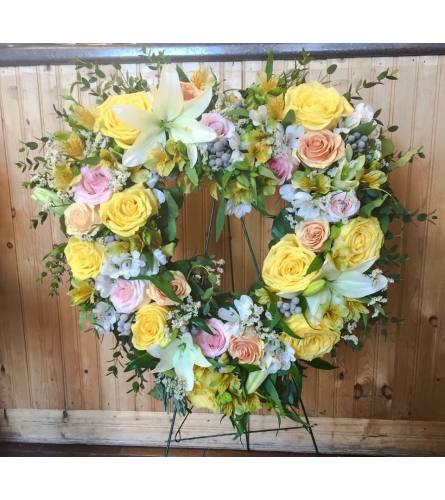 Classic Garden Sympathy Wreath