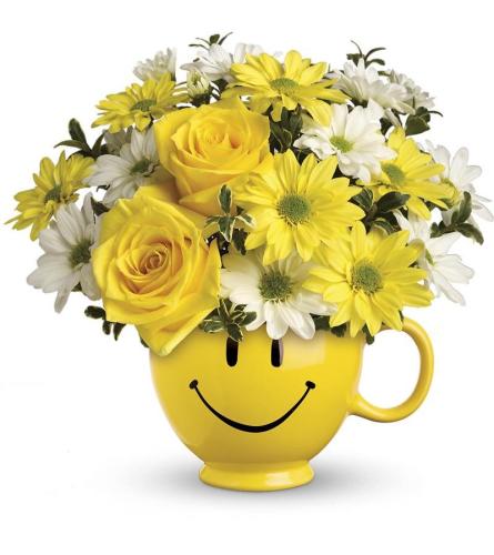 Be Happy Bouquet with yellow Roses