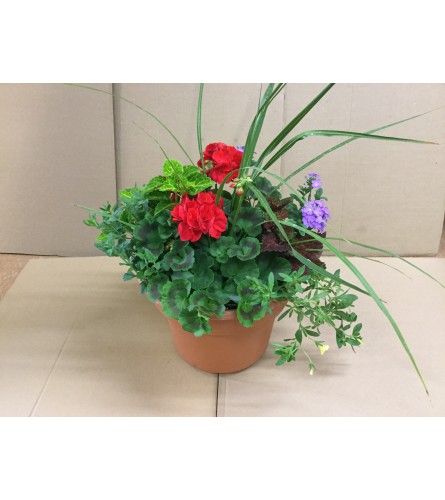 Outdoor Patio Pot--English Garden