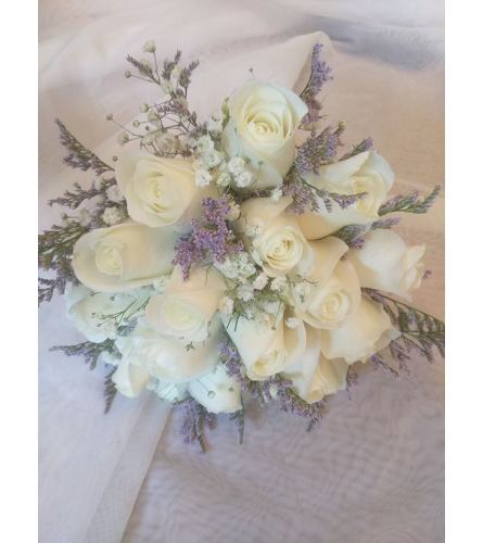 Misty Blue Bridal Bouquet