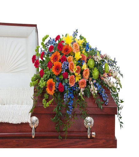Treasured Celebration Casket Spray DW
