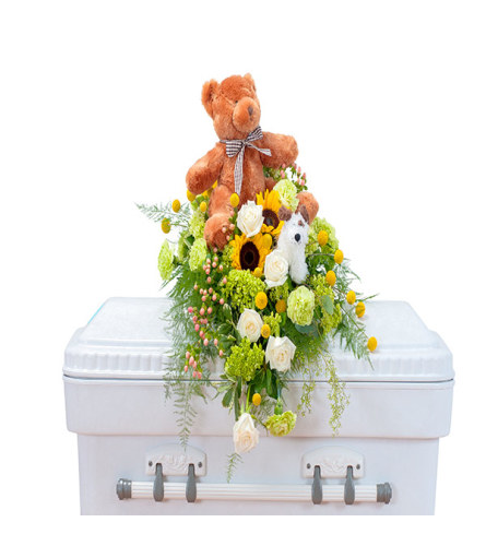 Tiny Angels Casket Spray DW
