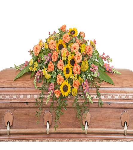 Heaven's Sunset Casket Spray DW