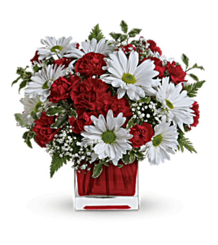 The Red And White Delight Bouquet