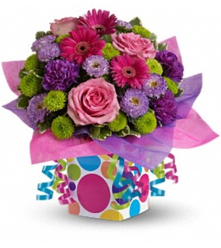 Polka Dot Present Bouquet