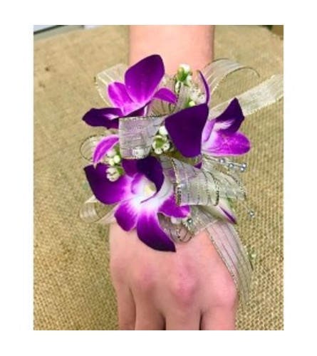 Purple Orchid Premium Wristlet