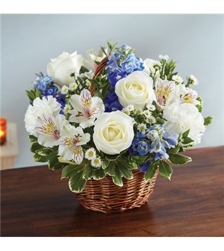 Blue & White Basket