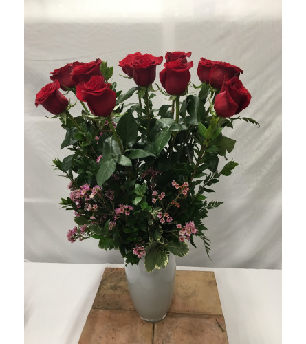 Premium Long Stem Dozen Roses