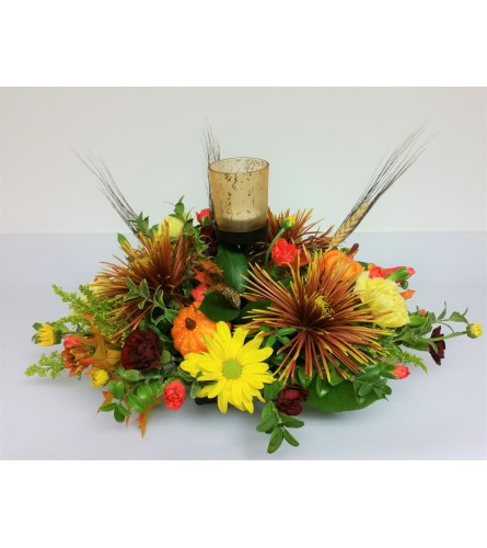 Votive Autumn Centerpiece