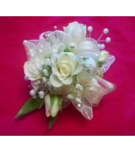 White Wrist Corsage