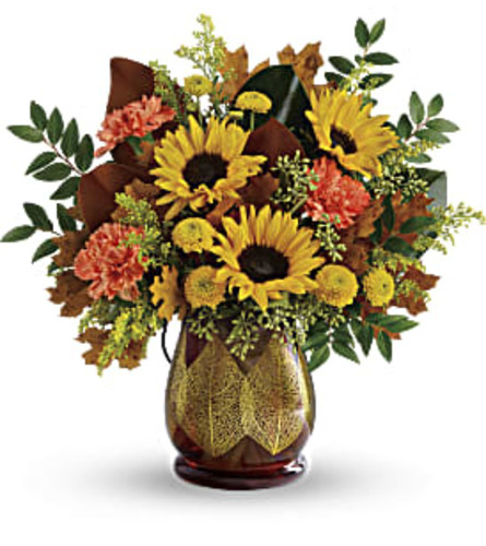 Gold Leaf Vase