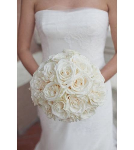 white rose bridal