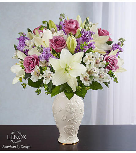 A Loving Blooms in Lenox Purple & White