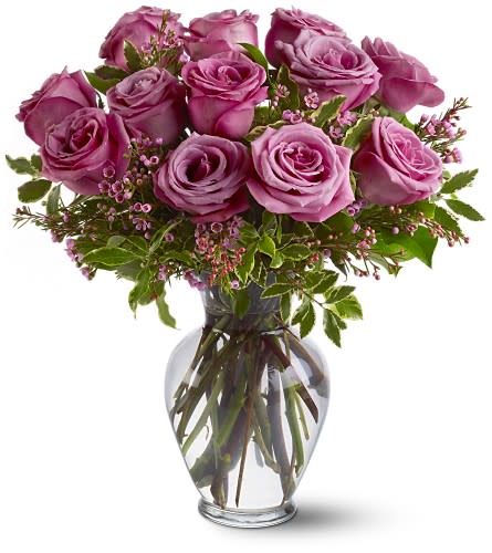 Beautiful Dozen Lavender Roses