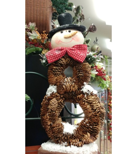 Pinecone Snowman