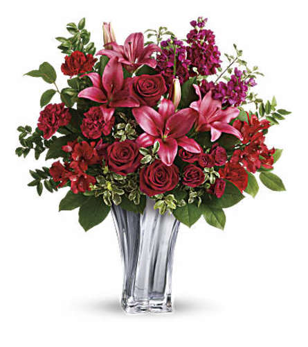 Sterling Affection - Deluxe. An arrangement by Clemmons Florist Inc..