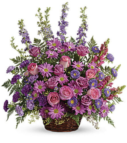 Gracious Lavender Basket by Teleflora