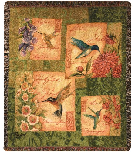 Tapestry Throw - Wings & Blossoms
