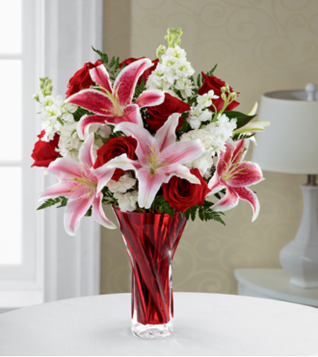 Red and White Romance Bouquet