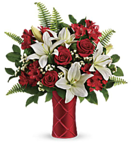 Teleflora's Sweetest Satin. An arrangement by Love Floral.