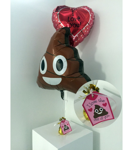 "I love the sh*t out of you" Valentine's Day balloon set