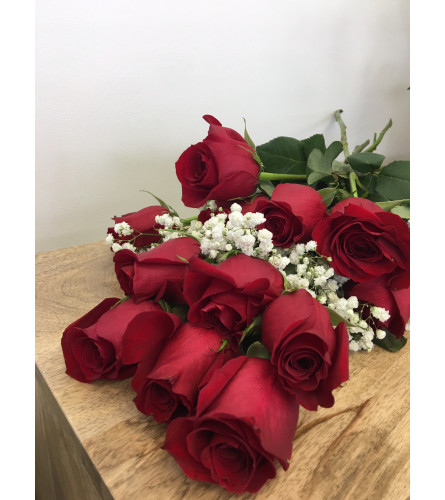 Dozen Red Roses Bouquet