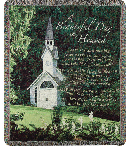 Tapestry Throw - A Beautiful Day In Heaven