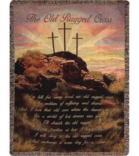 Tapestry Throw - Old Rugged Cross